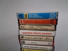 Diverse kassettband. stenkakor m.m.