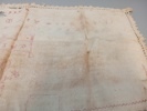 Märkduk. Handarbetsprovtagare. Viktoriansk troligen sydd av Johanna Mattisdotter efter 1855.