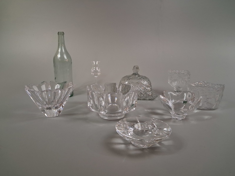 Diverse glas. Bl.a Kosta Boda, Orrefors m.m.