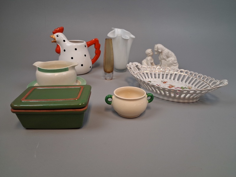 Diverse porslin, keramik & glas. Bl.a Gustavsberg, Rörstrand m.m.