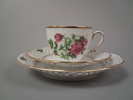 Kaffekoppar med fat & Assietter. Fyrklövern, Klassiska Rosor. Schumann Arzberg.