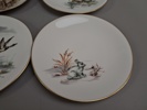 12 Handmålade tallrikar, signerad J.Brødbøk.