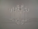 SIGNE PERSSON-MELIN. 6 Likörglas, "Falstaff", Boda.
