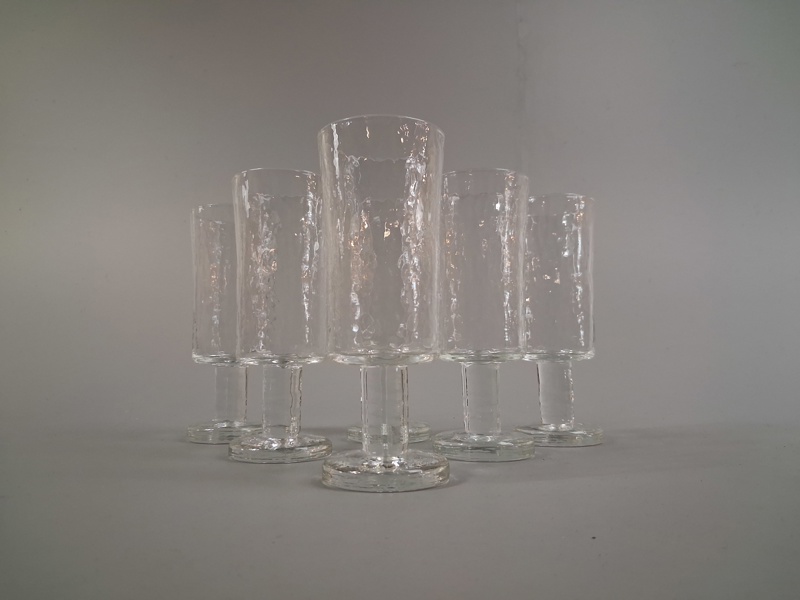 GÖRAN WÄRFF, 6 Ölglas, "Rustica", Pukeberg.
