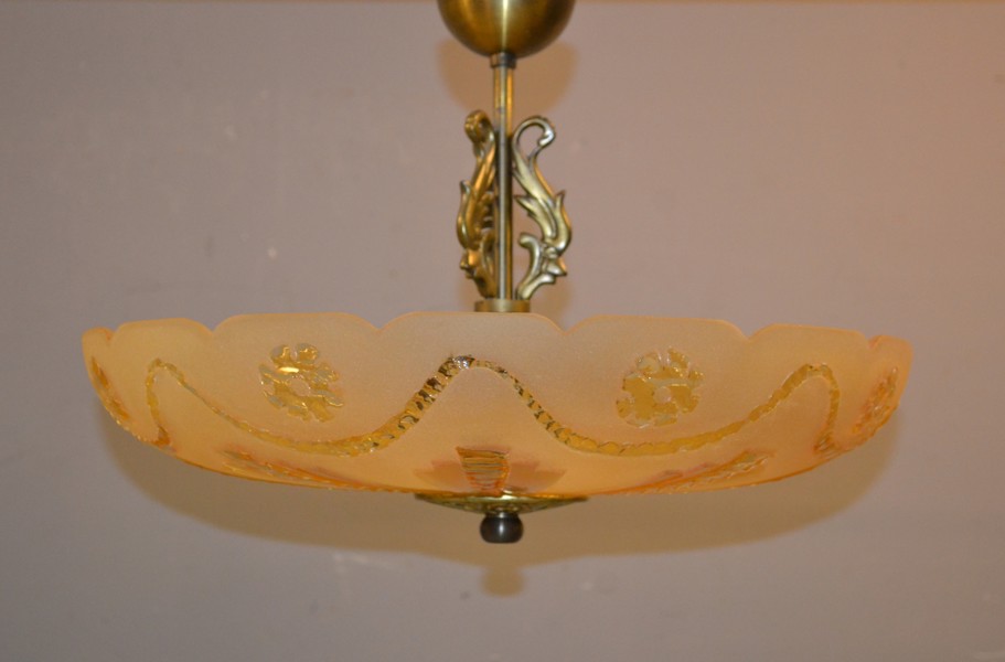 Taklampa/plafond. Fåglavik, 1930/40-talet.