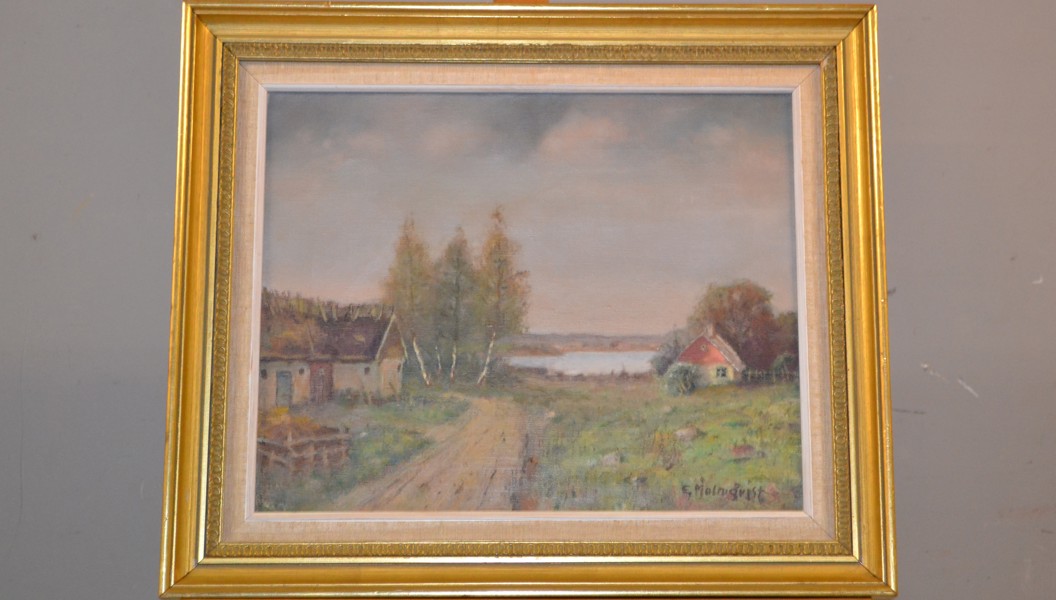 ERIC MALMQVIST. Olja på duk, signerad.