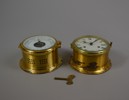 Skeppsur & barometer. Mässing, Schats, Tyskland, 1900-talets andra hälft.