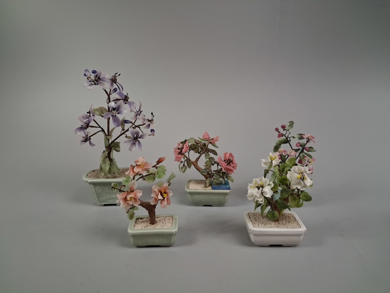 Glasblommor. Bonsai.