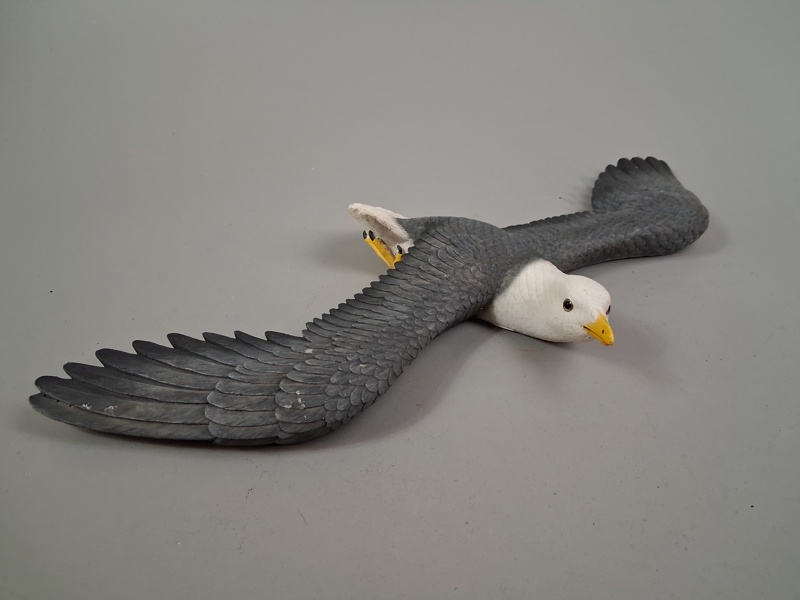 Mås. Vägg-hängd, Plast.