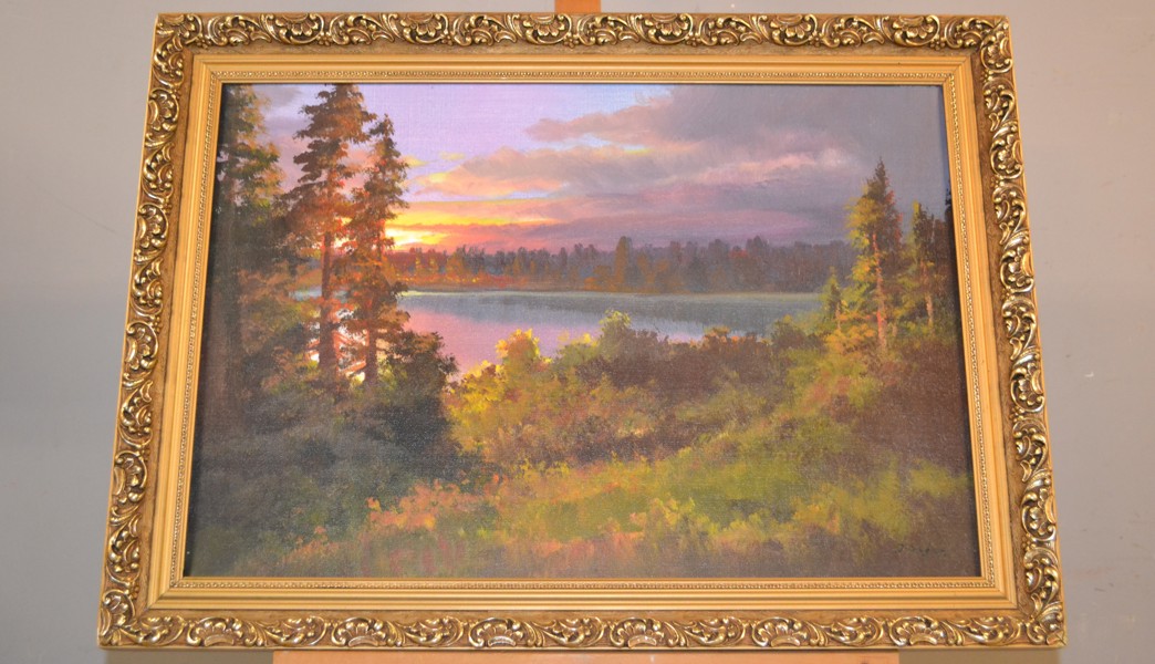 OIDENTIFIERAD KONSTNÄR. Olja på duk, signerad J. Seger.