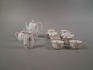 Kaffeservis. Blommigt motiv, 1900-talet.