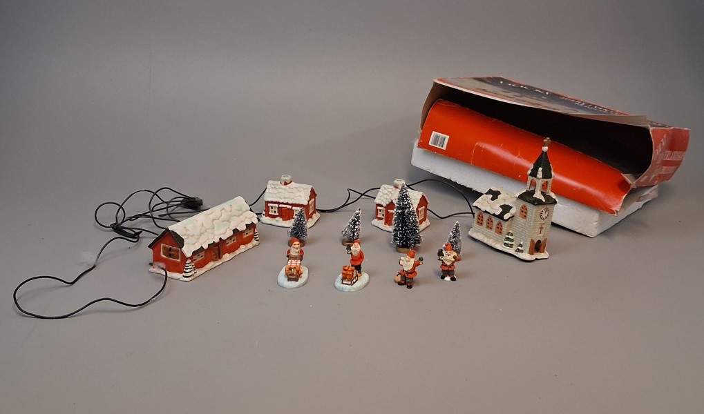 Julby i vinterlandskap, Ej komplett. 12 delar. DUCAT.