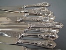 Diverse bestick. Mestadels nysilver.