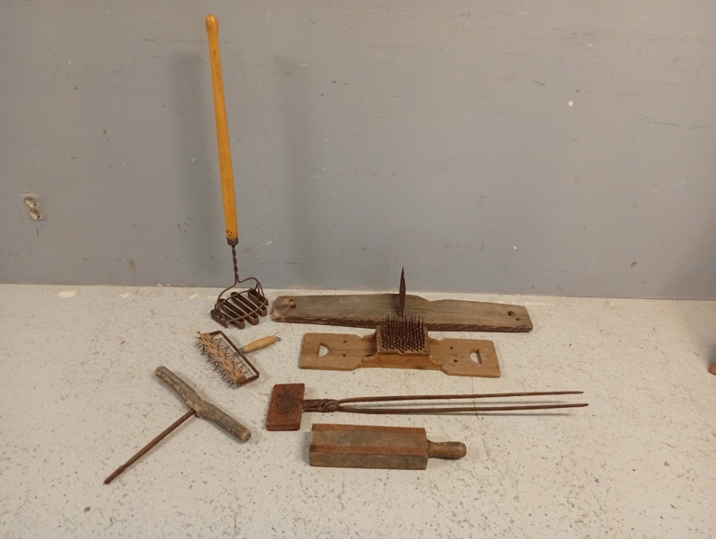 Diverse allmoge verktyg m.m.