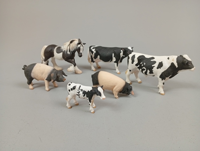 SCHLEICH, 6 Djur.