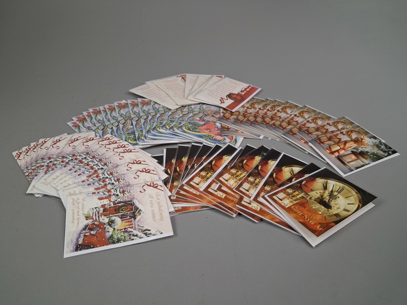 64st Julkort med kuvert. NYA. 5 Olika motiv.