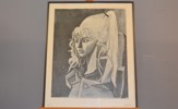 Tryck efter Paplo Picasso, "Sylvette", kunsthalle Bremen.