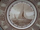 WEDGWOOD. 6 Tallrikar, "The American Sailing Ship Plates".