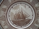 WEDGWOOD. 6 Tallrikar, "The American Sailing Ship Plates".