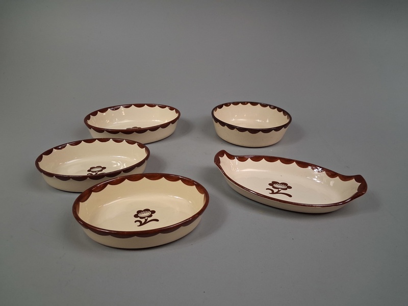 WILHELM KÅGE. "Pyro", 5 delar, Gustavsberg.