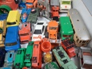 Diverse leksaksbilar m.m. Bl.a Majorette, Corgi, Matchbox m.m.