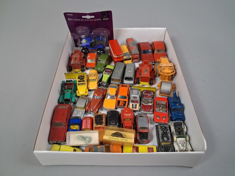 Diverse leksaksbilar. Bl.a Metosul, Matchbox, Corgi, I.M.U, m.m.