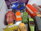 Diverse leksaksbilar. Bl.a Metosul, Matchbox, Corgi, I.M.U, m.m.