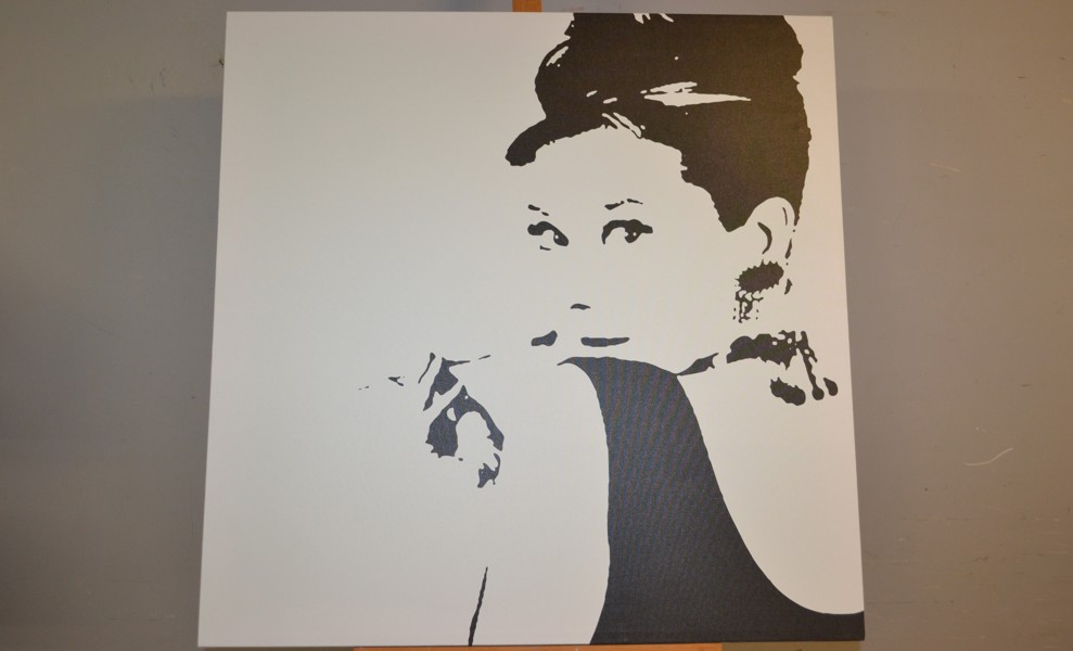 Canvastavla. "Audrey Hepborn", IKEA.