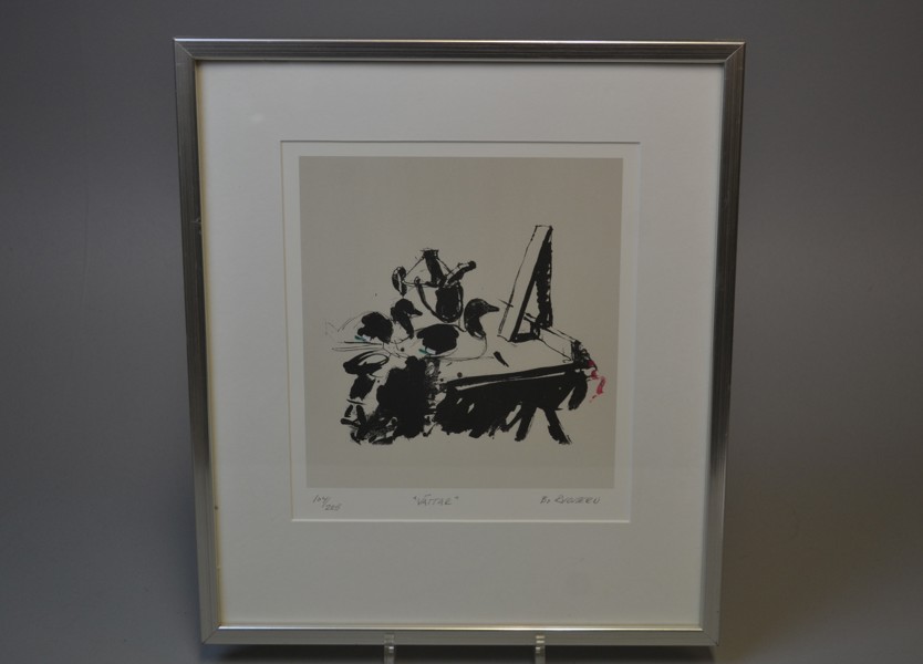 BO RYDSTERN. Litografi, "Vättar", signerad & numrerad 104/225.