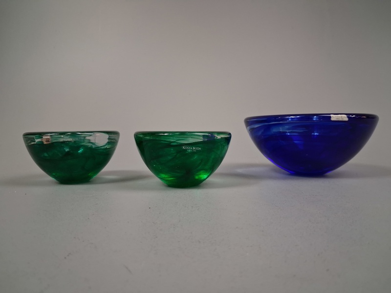 ANNA EHRNER. Skål & Ljuslyktor, "Atoll", Kosta Boda.