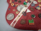 Diverse pins, nålar & medaljer.