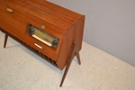 Radiomöbel. Luxor, mahognyfaner, 1950/60-talet.
