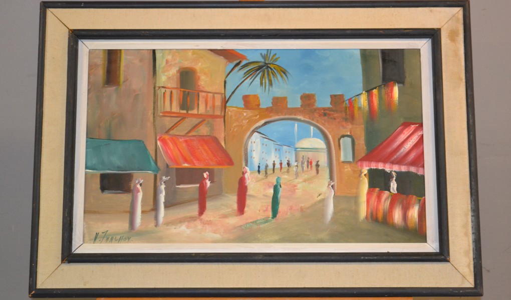 HARTVIG JARLHOV. Olja på duk, signerad.