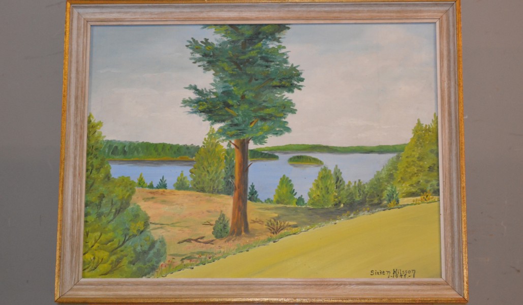 SIXTEN EKLUND. Olja på duk, signerad & daterad 1955.