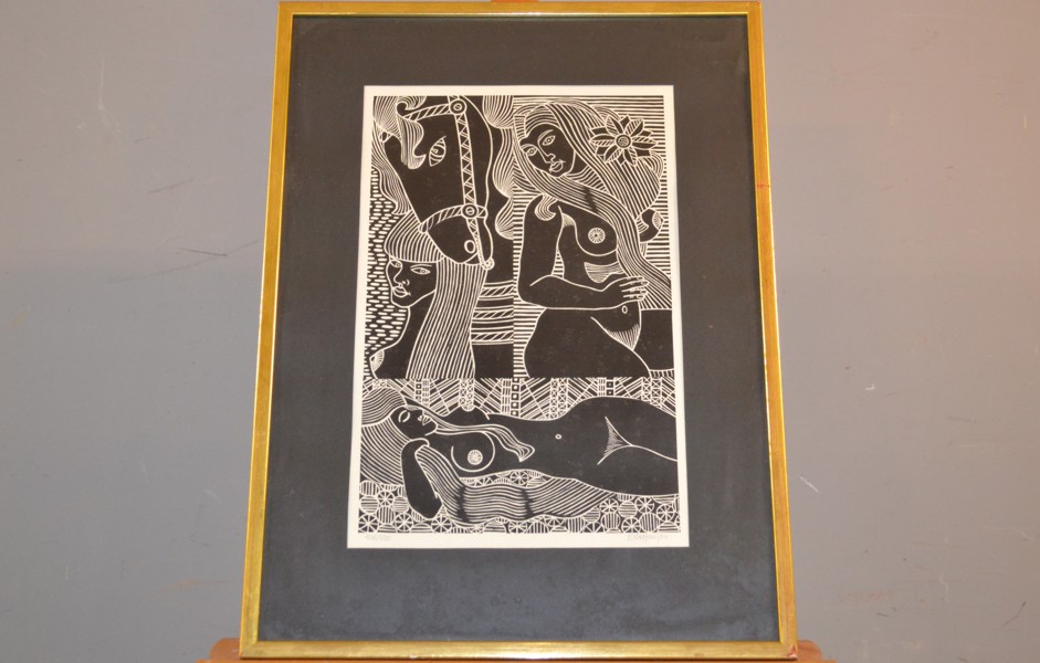 ERIC HANSEN. Litografi, signerad & numrerad 416/500.