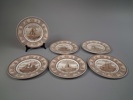 WEDGWOOD. 6 Tallrikar, "The American Sailing Ship Plates".
