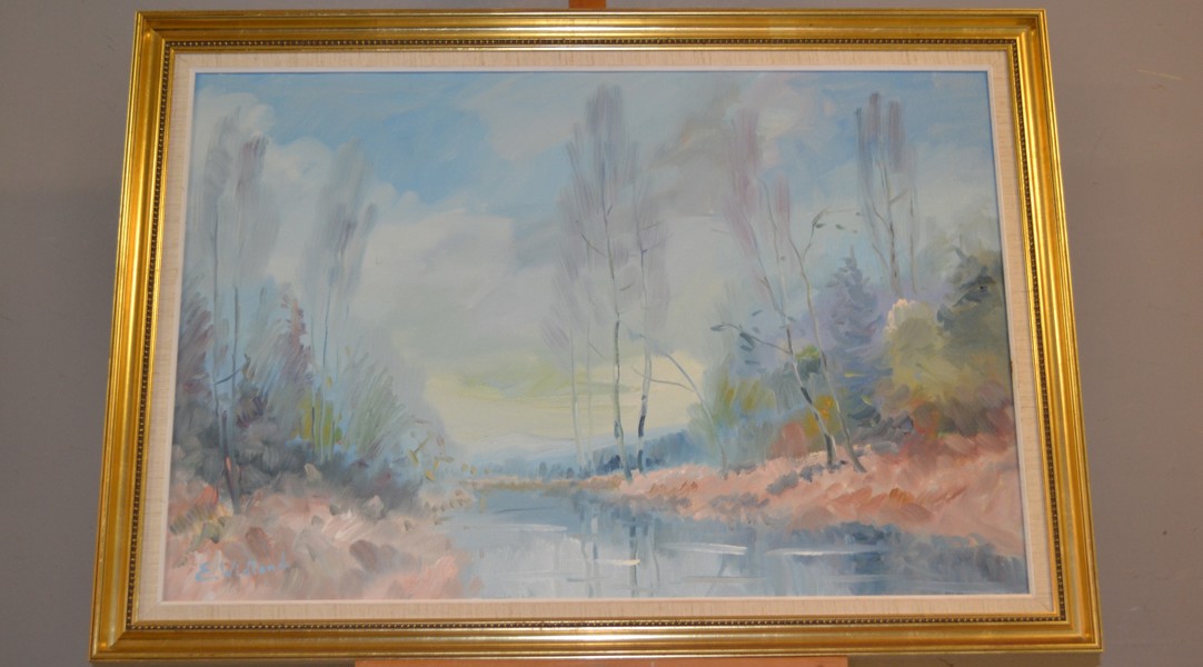 ERIC WIDLUND. Olja på duk, signerad.