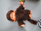 BØLLE-TASKE / Monchhichi väska med innehåll, 1970-talet.