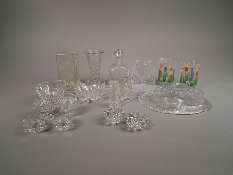 Diverse glas. Bl.a Muurla, Kosta m.m.