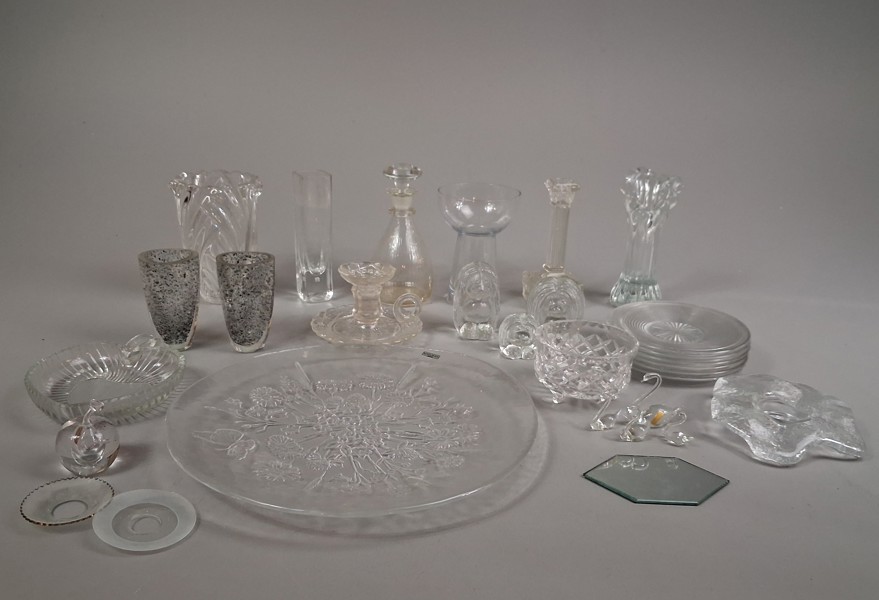 Diverse glas. Bl.a Kosta, Bergdala m.m.