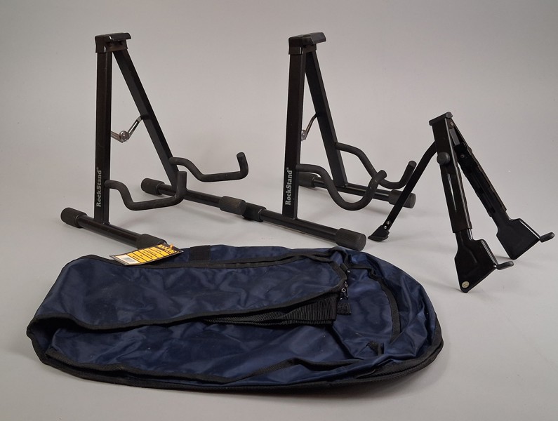 Gitarrställ & gitarrväska.