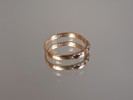 RING, 18K Guld, 1,22gram inkl stenar, syratestat, saknas en sten.