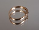 RING, 18K Guld, 1,22gram inkl stenar, syratestat, saknas en sten.