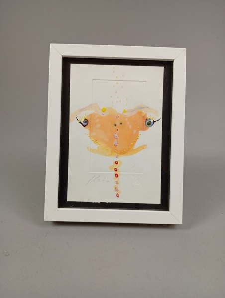 JUAN CANO. Blandteknik, Komposition, signerad.