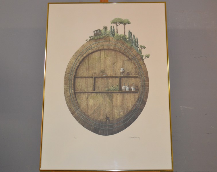 BENGT BÖCKMAN. Färglitografi, signerad & numrerad 127/199.