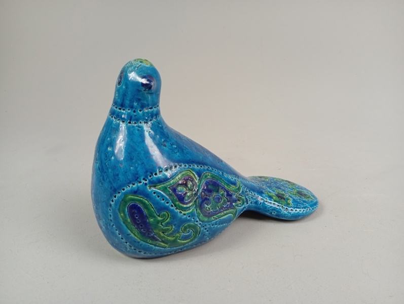 ALDO LONDI. Figurin, "Rimini Blue", Bitossi, Italien.