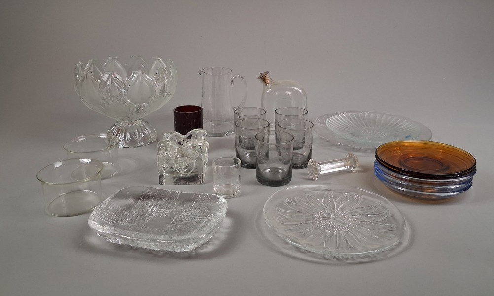 Diverse glas. Bl.a Kosta Boda, Reijmyre, Meri Lasi m.m.