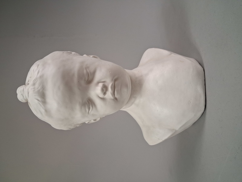 Skulptur. Byst, Gips, osignerad.