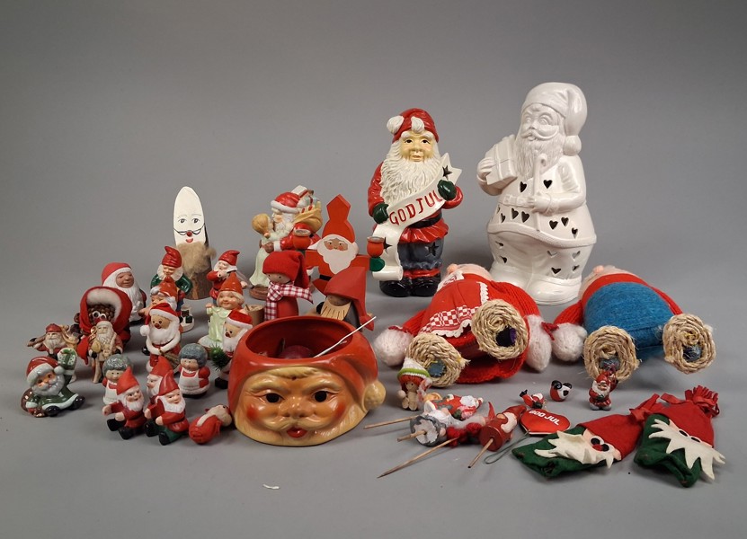 Diverse Julpynt. Tomtar.