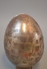 MICHAEL QVARSEBO. Ägg i keramik med dekoupage, signerad.